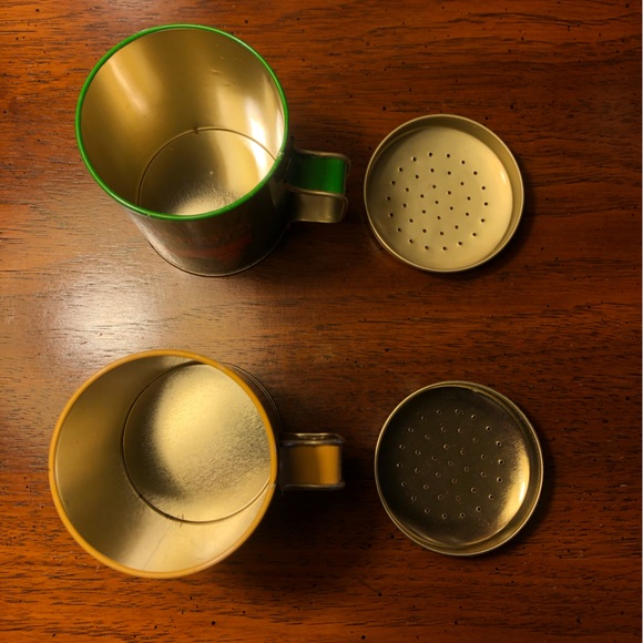 Vintage Salt & Pepper Shaker Set Range Top Style Jumbo Size W/ Easy Grip Handles - Picture 7 of 12